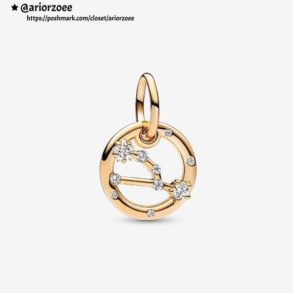 Pandora Taurus Zodiac Dangle Charm - Picture 1 of 2